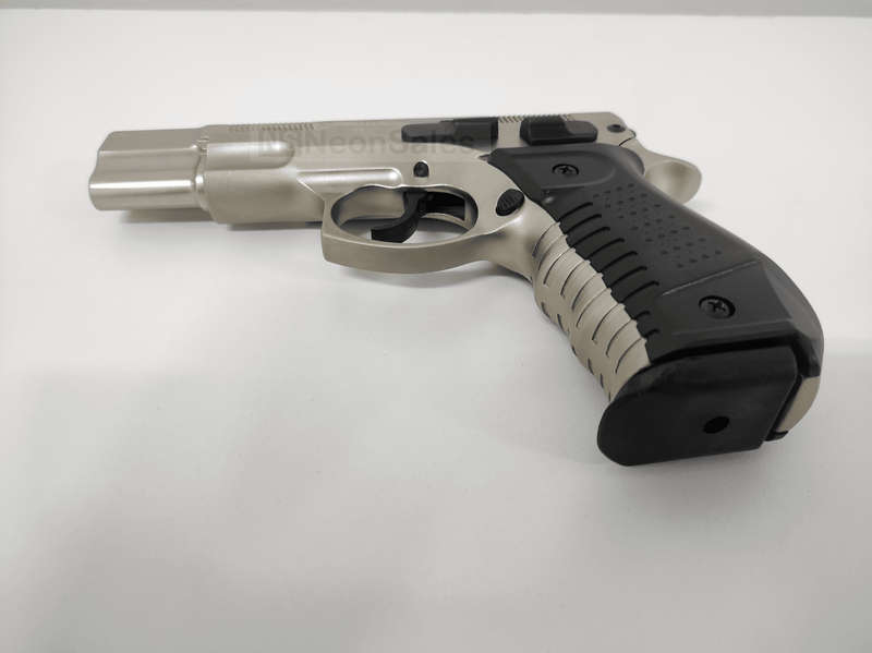 BLOW C75 BLANK GUN - SATIN W/ BLACK GRIPS &