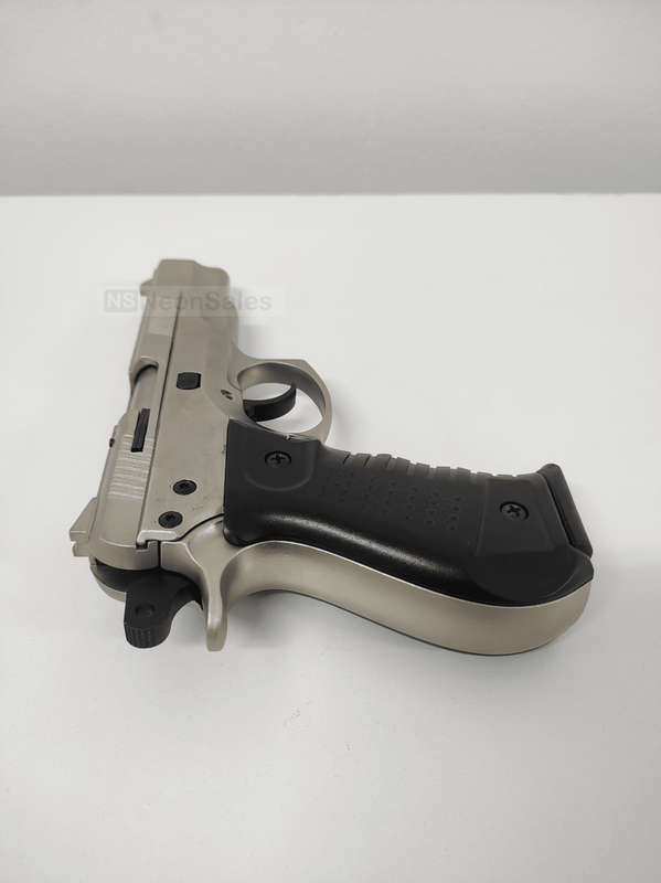 BLOW C75 BLANK GUN - SATIN W/ BLACK GRIPS &