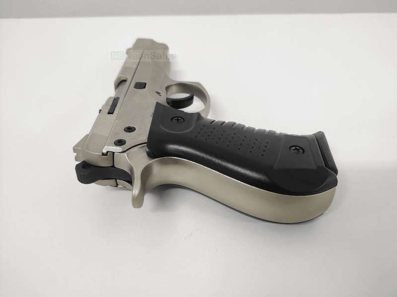 BLOW C75 BLANK GUN - SATIN W/ BLACK GRIPS &