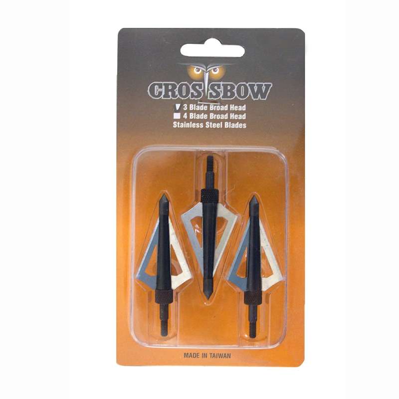 BROADHEAD 3 BLADE ARROW TIPS (3 PACK) - 121.2 GR