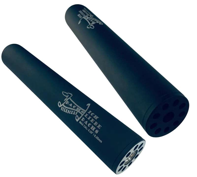 DACHS AIR RIFLE SILENCER .177 - .25 CAL (1/2" UNF)