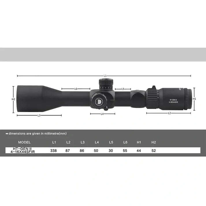 DISCOVERY HT-GEN 2 4-16X44 SFIR FFP SCOPE
