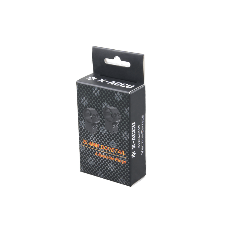 VECTOR OPTICS  DOVETAIL RINGS 25.4MM XASR-2515