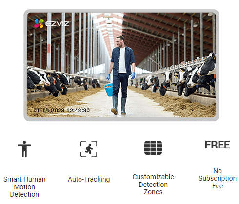 EZVIZ EB8 4G S/HOME CAMERA WITH SOLAR PANEL