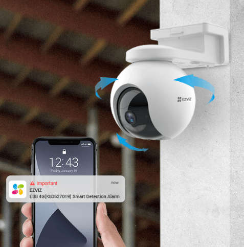 EZVIZ EB8 4G S/HOME CAMERA WITH SOLAR PANEL