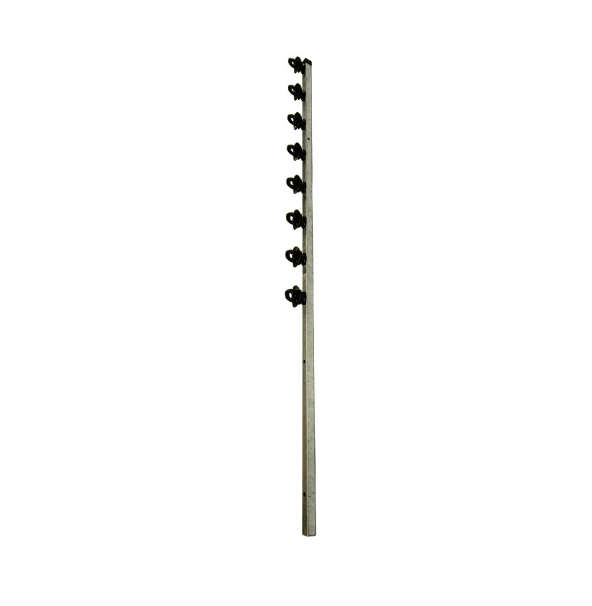 FENCE POLE 8 LINE SQUARE TUBE GAL STRAIGHT
