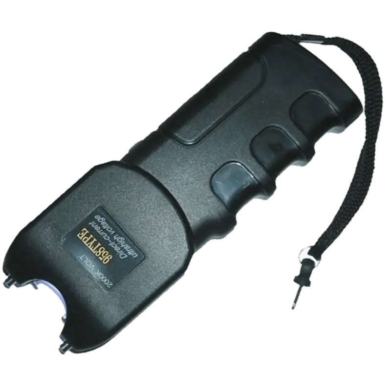 HIGH VOLTAGE STUN GUN WITH FLASHLIGHT - 958