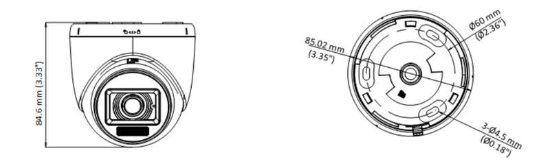 HIK 3K HYBRID AUDIO DOME 2.8MM DS-2CE76K0T-LPFS
