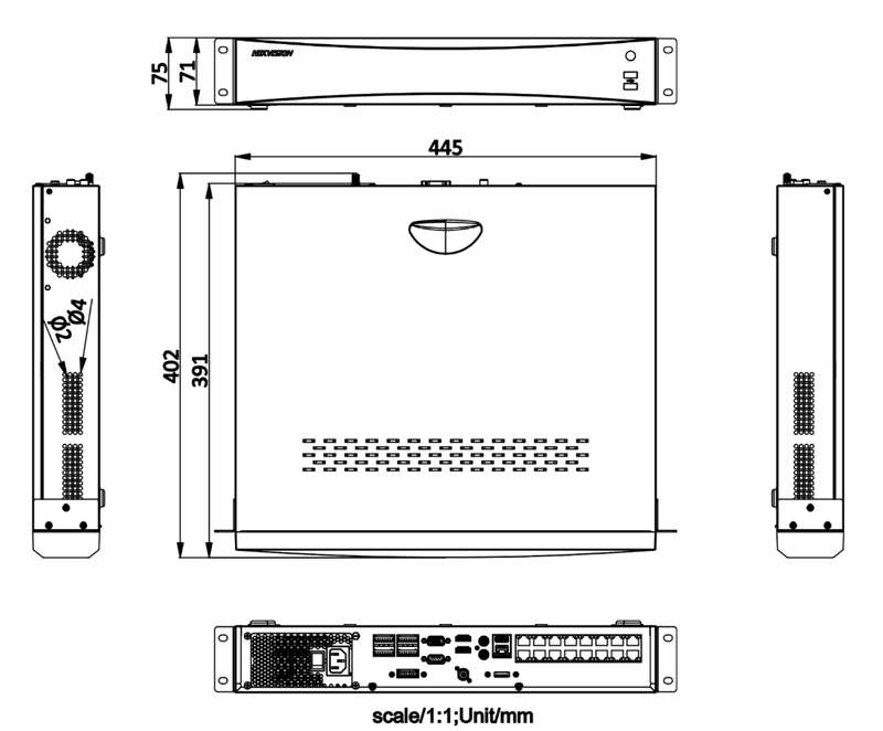 HIK ACUSENSE 32CH NVR DS-7732NXI-I4/16P/S