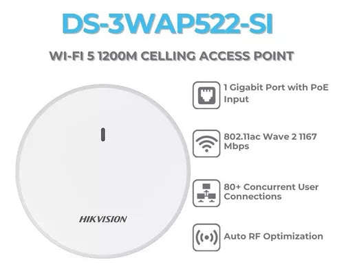 HIKVISION 1200M DUAL- BAND CEILING ACCESS POINT