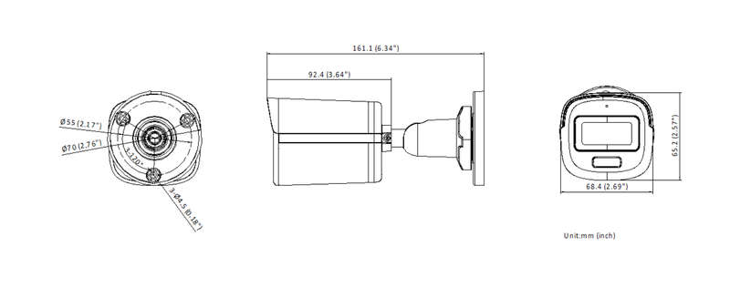 HIKVISION 2MP HYBRID COLORVU BULLET 2.8MM
