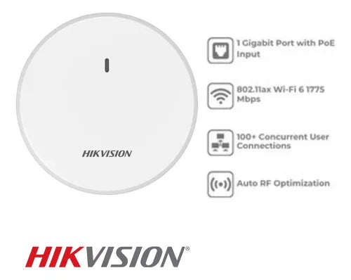 HIKVISION Wi-Fi 6 1800M CEILING ACCESS POINT