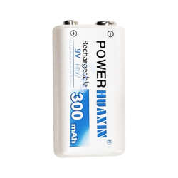 HUAXIN Ni-MH 9V BATTERY (RECHARGEABLE) - 300 MAH