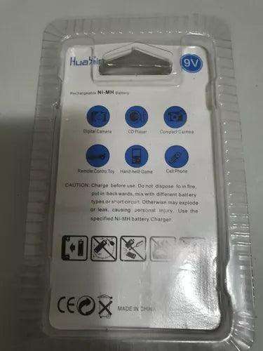 HUAXIN Ni-MH 9V BATTERY (RECHARGEABLE) - 300 MAH