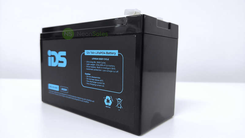 IDS 12V 7AH  LITHIUM LIFEPO4 BATTERY WITH BMS