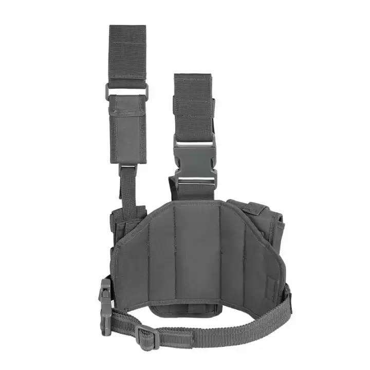 MOLLE DROPLEG PLATFORM W/ POUCHES - BLACK