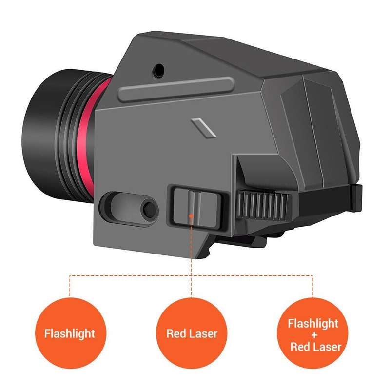 PICATINNY-MOUNTED FLASHLIGHT / LASER COMBO