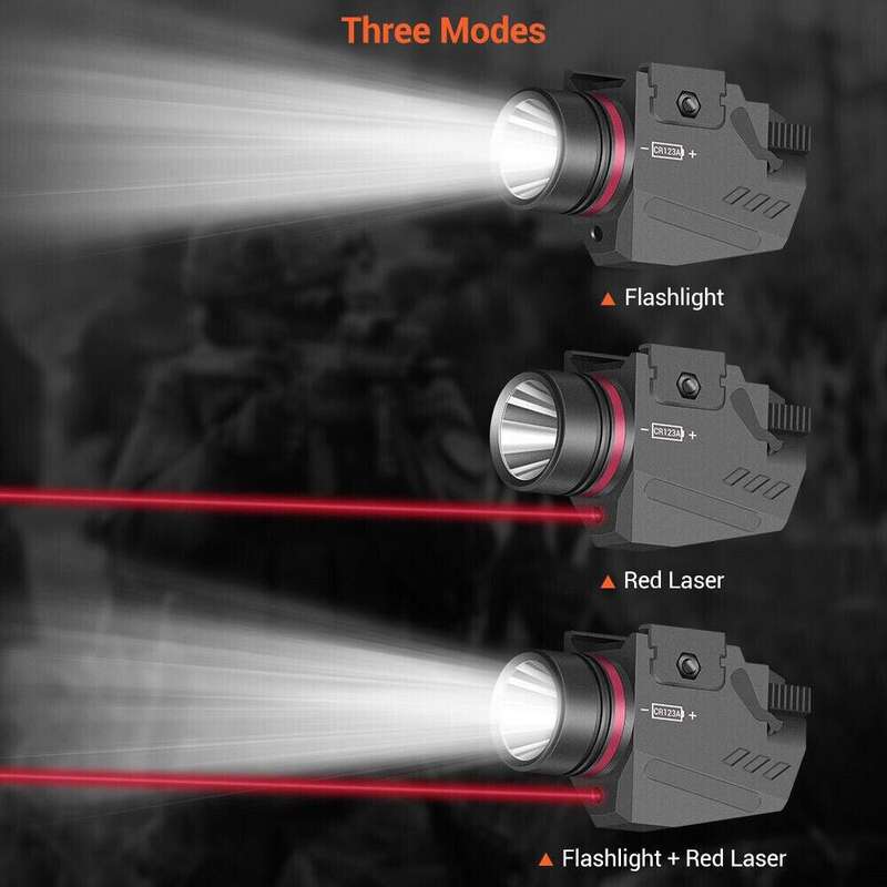 PICATINNY-MOUNTED FLASHLIGHT / LASER COMBO