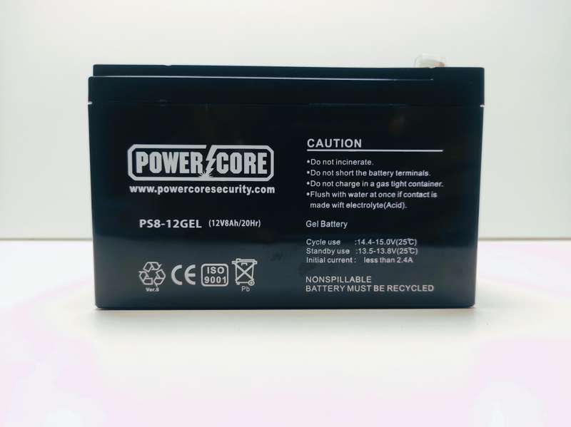 POWERCORE 12V 8A GEL BATTERY