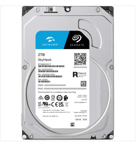 SEAGATE SKYHAWK 2TB SURVEILLANCE HARD DRIVE