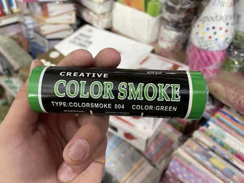 SMOKE GRENADE, SINGLE VENT (WP, 1 MINUTE) - GREEN