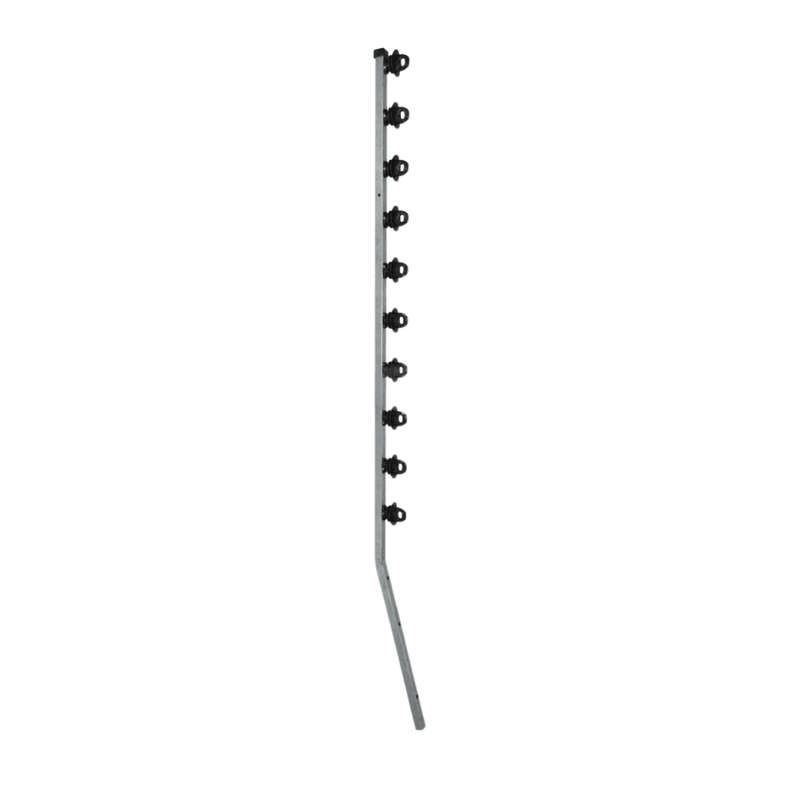 SQUARE TUBE 10 LINE ANGLED POLE