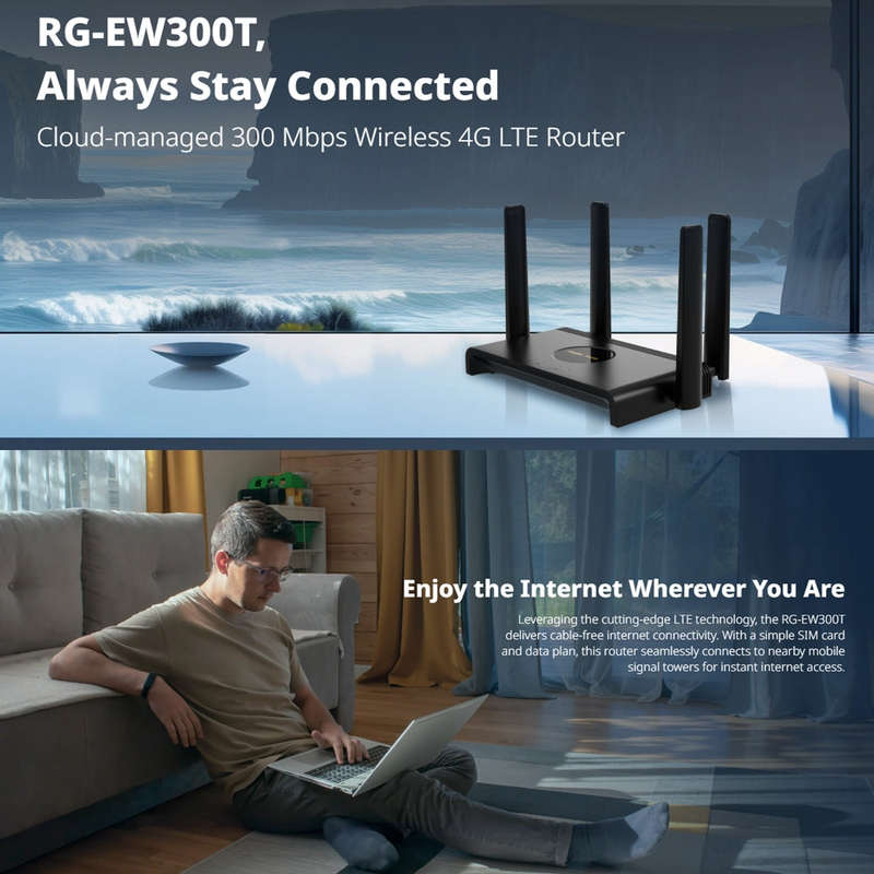REYEE N300 WIRELESS 4G LTE ROUTER
