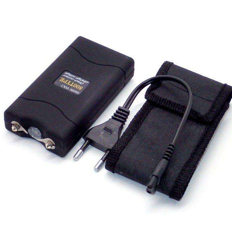 TYPE 800 STUN GUN W/ FLASHLIGHT - BLACK