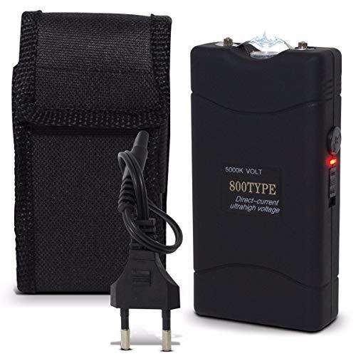 TYPE 800 STUN GUN W/ FLASHLIGHT - BLACK