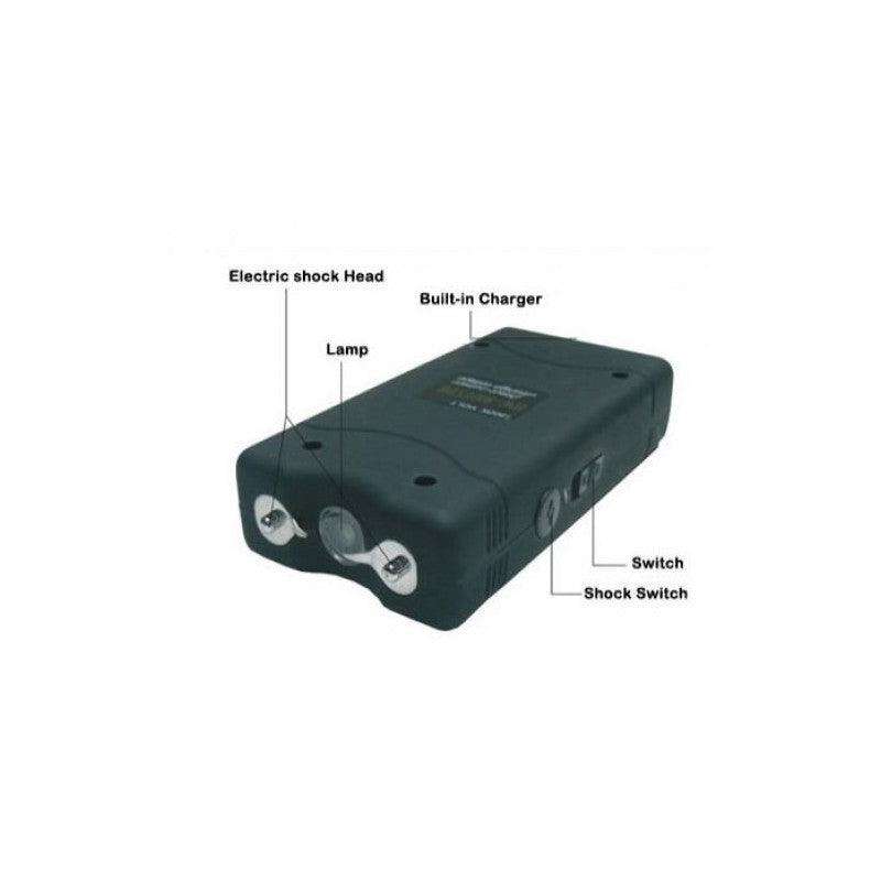TYPE 800 STUN GUN W/ FLASHLIGHT - BLACK