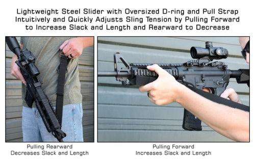 UTG® BOLLA® 2 TO 1 POINT CONVERSION QD SLING, BLK