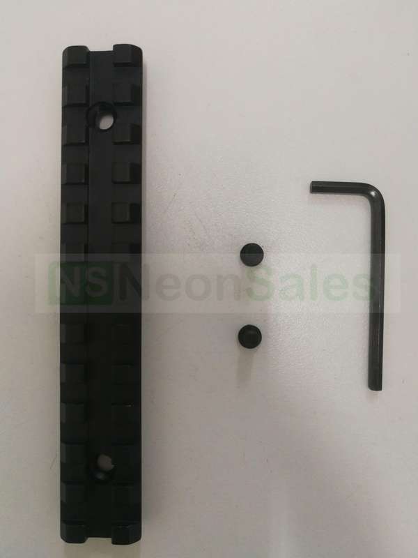 155MM PICATINY RAIL PERMA MOUNT, STRAIGHT (AL)