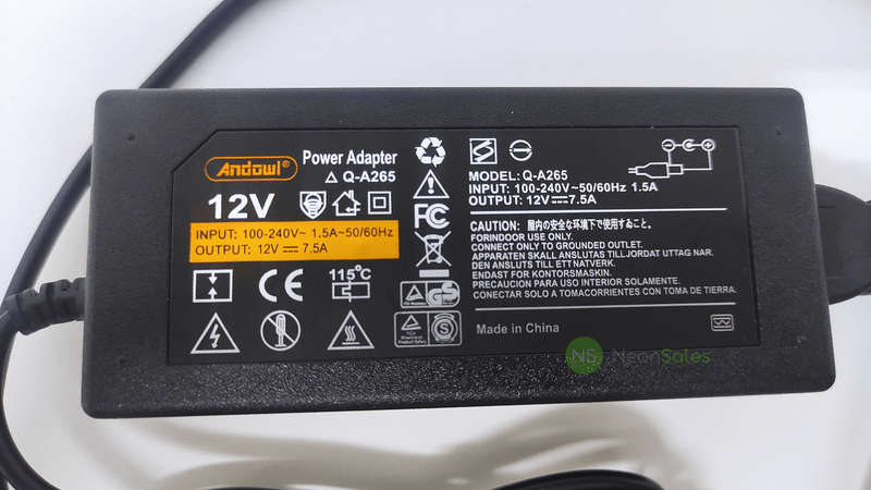 ANDOWL AC-DC POWER ADAPTER 12V/7.5A (90W) - Q-A265