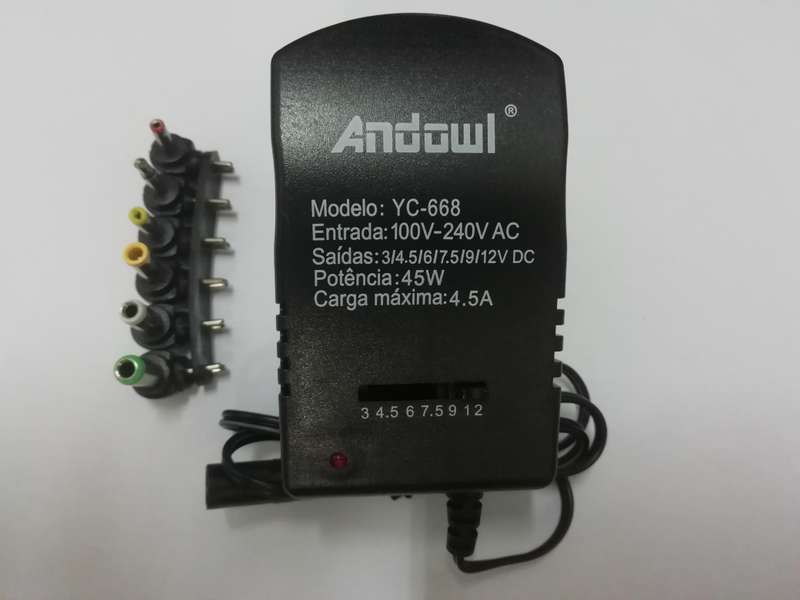 ANDOWL ADJUSTABLE VOLTAGE 4.5A PSU Q-CD16P