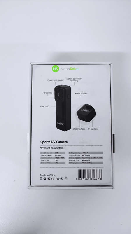 ANDOWL POCKET CLIP SPORTS DV CAMERA Q-SY56