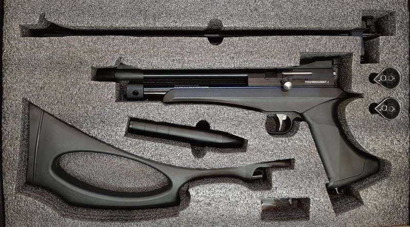 ARTEMIS CP2 (5.5MM) CO2 PISTOL/RIFLE KIT - BLACK