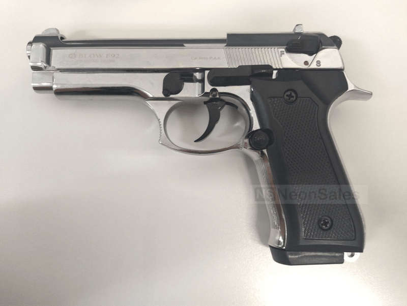 BLOW F92 BLANK GUN - SHINY CHROME