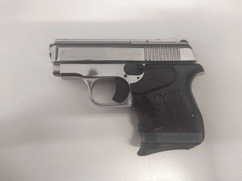 BLOW MINI 9 BLANK GUN - SHINY CHROME