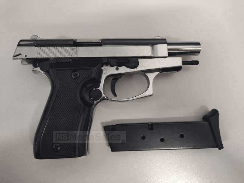 BLOW P29 BLANK GUN - SHINY CHROME
