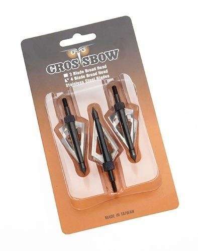 BROADHEAD 3 BLADE ARROW TIPS (3 PACK) - 121.2 GR