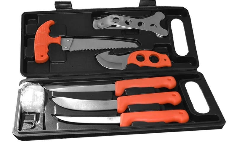 BUFFALO RIVER GAME PROCESSING ORANGE KNIFE SET