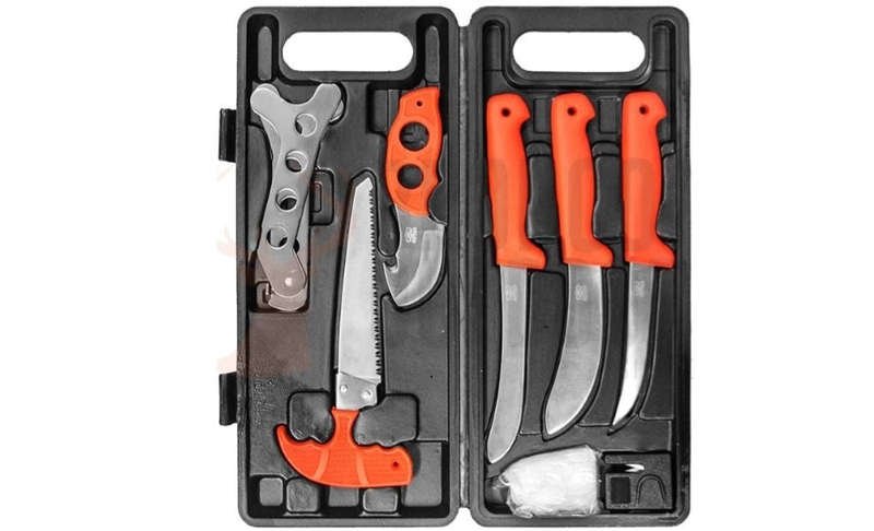 BUFFALO RIVER GAME PROCESSING ORANGE KNIFE SET