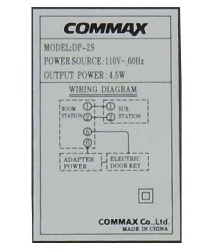 COMMAX INTERCOM KIT 12V DP2SD/DR-2K