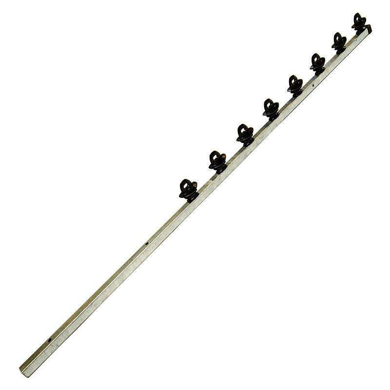 FENCE POLE 10 LINE SQUARE TUBE GAL STRAIGHT