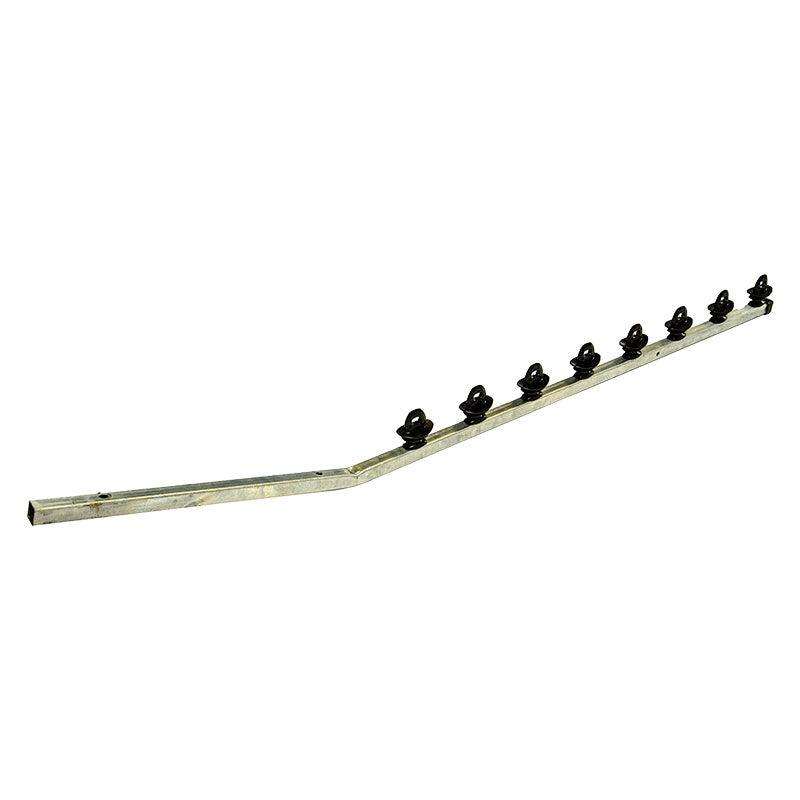 FENCE POLE 10 LINE SQUARE TUBE GAL STRAIGHT