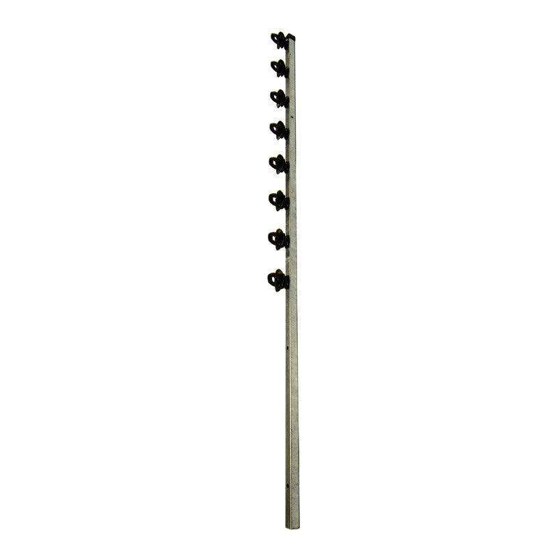 FENCE POLE 10 LINE SQUARE TUBE GAL STRAIGHT