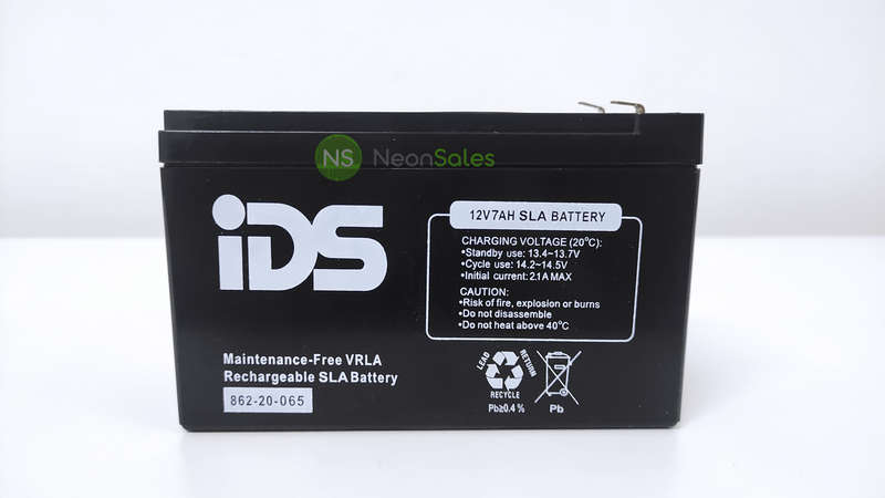 IDS 12V 7AH RECHARGEABLE LEAD ACID BATTERY