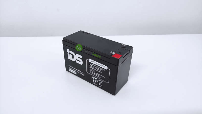 IDS 12V 7AH RECHARGEABLE LEAD ACID BATTERY