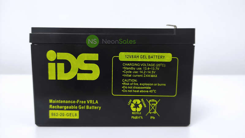 IDS 12V 8AH RECHARGEABLE GEL BATTERY