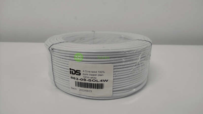 IDS 4 CORE SOLID CABLE 100M - PURE COPPER